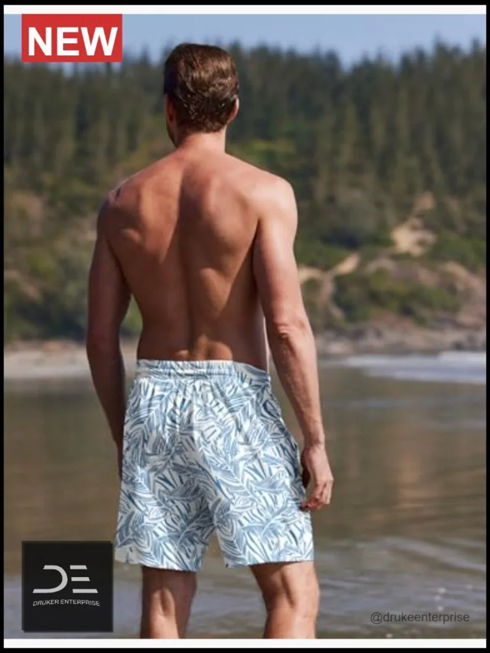 Men's Quick Dry UPF 30 Swim Trunks 7